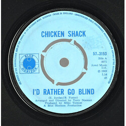 Chicken Shack I'd Rather Go Blind USED VINYL 7INCH SINGLE 45 RPM