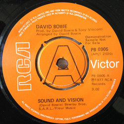 David Bowie Sound And Vision Vinyl 7" USED