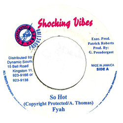 Lutan Fyah So Hot USED VINYL 7INCH 45 RPM