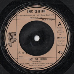 Eric Clapton I Shot The Sheriff USED VINYL 7INCH 45 RPM SINGLE