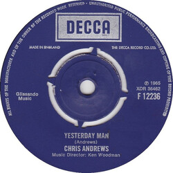 Chris Andrews (3) Yesterday Man USED VINYL 7INCH 45 RPM SINGLE REISSUE