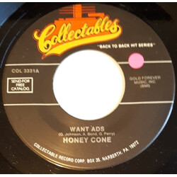 Honey Cone Want Ads USED VINYL 7INCH 45 RPM SINGLE