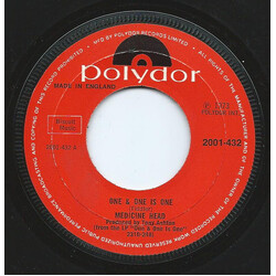 Medicine Head (2) One & One Is One USED VINYL 7INCH 45 RPM SINGLE