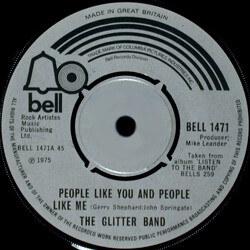 The Glitter Band People Like You And People Like Me  VINYL 7" USED