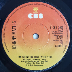 Johnny Mathis I'm Stone In Love With You USED VINYL 7INCH 45 RPM SINGLE STEREO