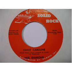 Neil Diamond Sweet Caroline (Good Times Never Seemed So Good)  / Cracklin' Rosie USED VINYL 7INCH 45 RPM SINGLE REISSUE