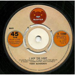 Todd Rundgren I Saw The Light USED VINYL 7INCH 45 RPM MAXI-SINGLE