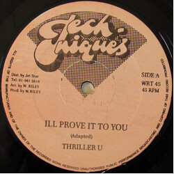 Thriller U / Johnny P Ill Prove It To You / Fight Fi Old Brok USED VINYL 12INCH