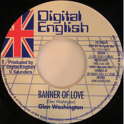 Glen Washington Banner Of Love USED VINYL 7INCH 45 RPM