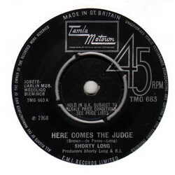 Shorty Long (2) Here Comes The Judge USED VINYL 7INCH 45 RPM SINGLE
