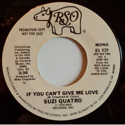Suzi Quatro If You Can't Give Me Love Vinyl 7" USED