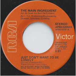 The Main Ingredient Just Dont Want To Be Lonely USED VINYL 7INCH SINGLE MISPRINT