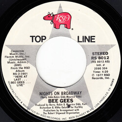Bee Gees Nights On Broadway / Boogie Child USED VINYL 7INCH 45 RPM REISSUE STYRENE