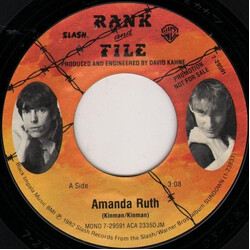 Rank & File Amanda Ruth USED VINYL 7INCH 45 RPM PROMO