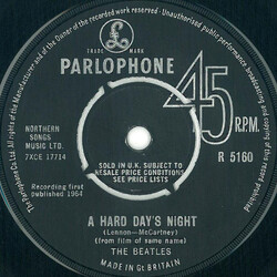 The Beatles A Hard Day's Night USED VINYL 7INCH 45 RPM SINGLE MONO