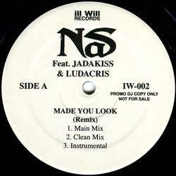 Nas Made You Look (Remix) / Stillmatic (Unreleased) VINYL 12" USED