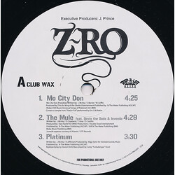 Z-Ro Let The Truth Be Told USED VINYL 12INCH 33 S RPM PROMO SAMPLER
