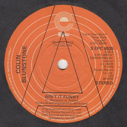 Colin Blunstone Ain't It Funny Vinyl 7" USED