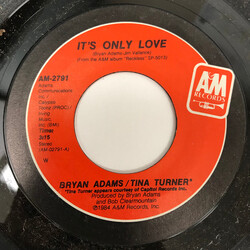 Bryan Adams / Tina Turner It's Only Love USED VINYL 7INCH SINGLE