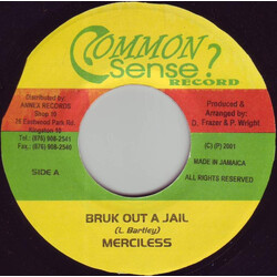Merciless / Stranger (41) Bruk Out A Jail / Down There USED VINYL 7INCH 45 RPM SINGLE
