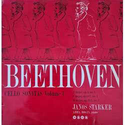 Ludwig van Beethoven / Janos Starker Cello Sonatas Volume 1 Vinyl LP USED