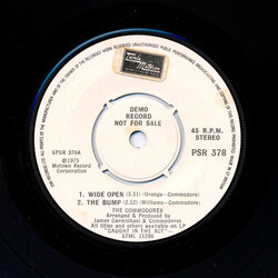 Commodores Wide Open / The Bump USED VINYL 7INCH 45 RPM PROMO