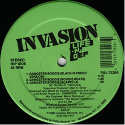 Life-N-Def Gangster Boogie VINYL 12" USED