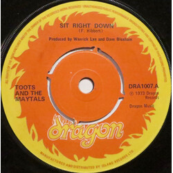 Toots & The Maytals Sit Right Down USED VINYL 7INCH 45 RPM SINGLE