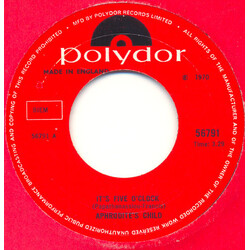 Aphrodite's Child It's Five O' Clock / Funky Mary USED VINYL 7INCH SINGLE