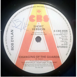 Bob Dylan Changing Of The Guards USED VINYL 7INCH 45 RPM PROMO