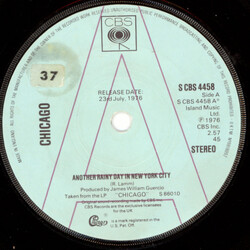 Chicago (2) Another Rainy Day In New York City USED VINYL 7INCH 45 RPM SINGLE PROMO