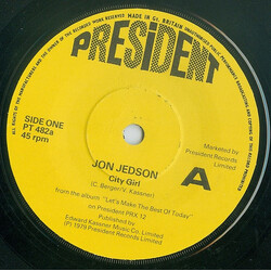 Jon Jedson Harmony USED VINYL 7INCH 45 RPM SINGLE