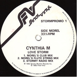 Cynthia M Love Storm VINYL 12" USED