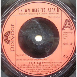 Crown Heights Affair Foxy Lady VINYL 7" USED
