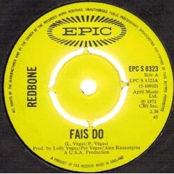 Redbone Fais-Do Vinyl 7" USED