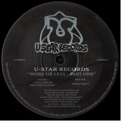 Idjut Boys & Laj More Or Less - Part One USED VINYL 12INCH 33 S RPM COMPILATION STEREO