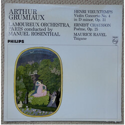 Henri Vieuxtemps / Ernest Chausson / Maurice Ravel / Arthur Grumiaux / Orchestre Des Concerts Lamoureux / Manuel Rosenthal Violin Concerto Nº 4, Op. 3