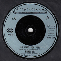 The Rimshots Do What You Feel USED VINYL 7INCH 45 RPM SINGLE