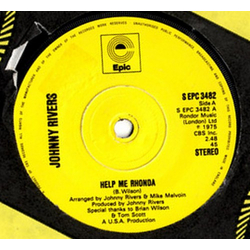 Johnny Rivers Help Me Rhonda Vinyl 7" USED