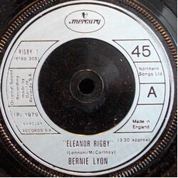 Bernie Lyon Eleanor Rigby USED VINYL 7INCH 45 RPM SINGLE