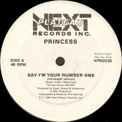 Princess Say I'm Your Number One VINYL 12" USED