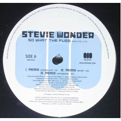 Stevie Wonder / Q-Tip So What The Fuss USED VINYL 12INCH