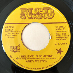 Andy Weston (2) I Believe In Someone/Don't Put Those Chains Around Me USED VINYL 7INCH 45 RPM PROMO
