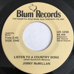Jimmy McMillan (2) Listen To A Country Song USED VINYL 7INCH SINGLE