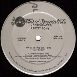 Pretty Tony Fix It In The Mix VINYL 12" USED