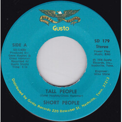 Short People Tall People / Why'd You Put It To Me Baby USED VINYL 7INCH 45 RPM SINGLE STEREO