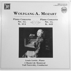 Wolfgang Amadeus Mozart / Louis Lortie / I Musici De Montréal / Yuli Turovsky Piano Concerti Nos. 12 & 14 Vinyl LP USED