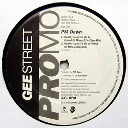 P.M. Dawn Reality Used To Be A Friend Of Mine USED VINYL 12INCH PROMO 33 S RPM