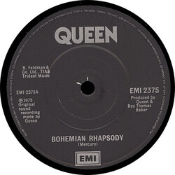 Queen Bohemian Rhapsody USED VINYL 7INCH 45 RPM SINGLE REPRESS