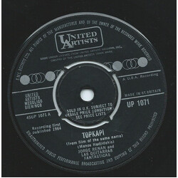 Jorge Renan / Las Guitarras Fantasticas Topkapi USED VINYL 7INCH
